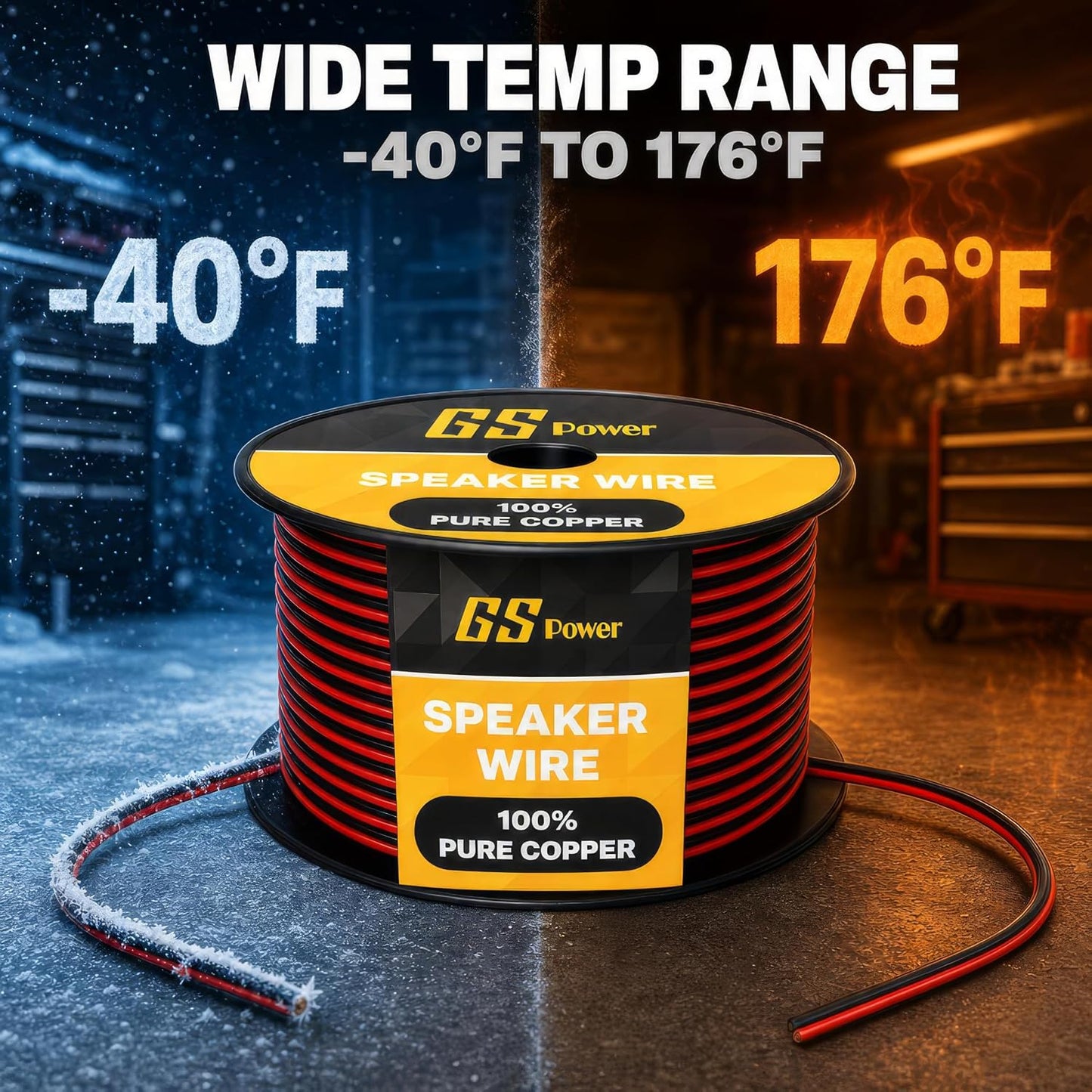 Cable altavoz 24 AWG cobre 99.9 % rojo y negro 15-60m