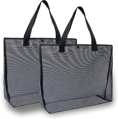 2 Pzas Bolsa Malla Botón Presión Reutilizable para Viajes