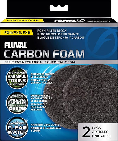 Filtro espuma carbono acuario pack 2 blanco