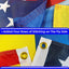 Bandera Ucrania 3x5ft doble cara 12x18" 3 capas
