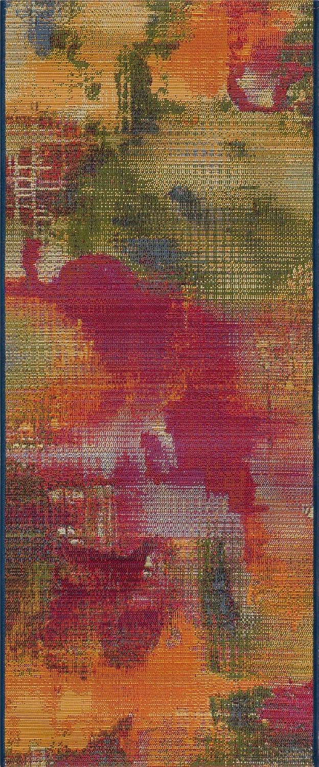Alfombra pasillo Azera 2x5ft 1pulg multicolor