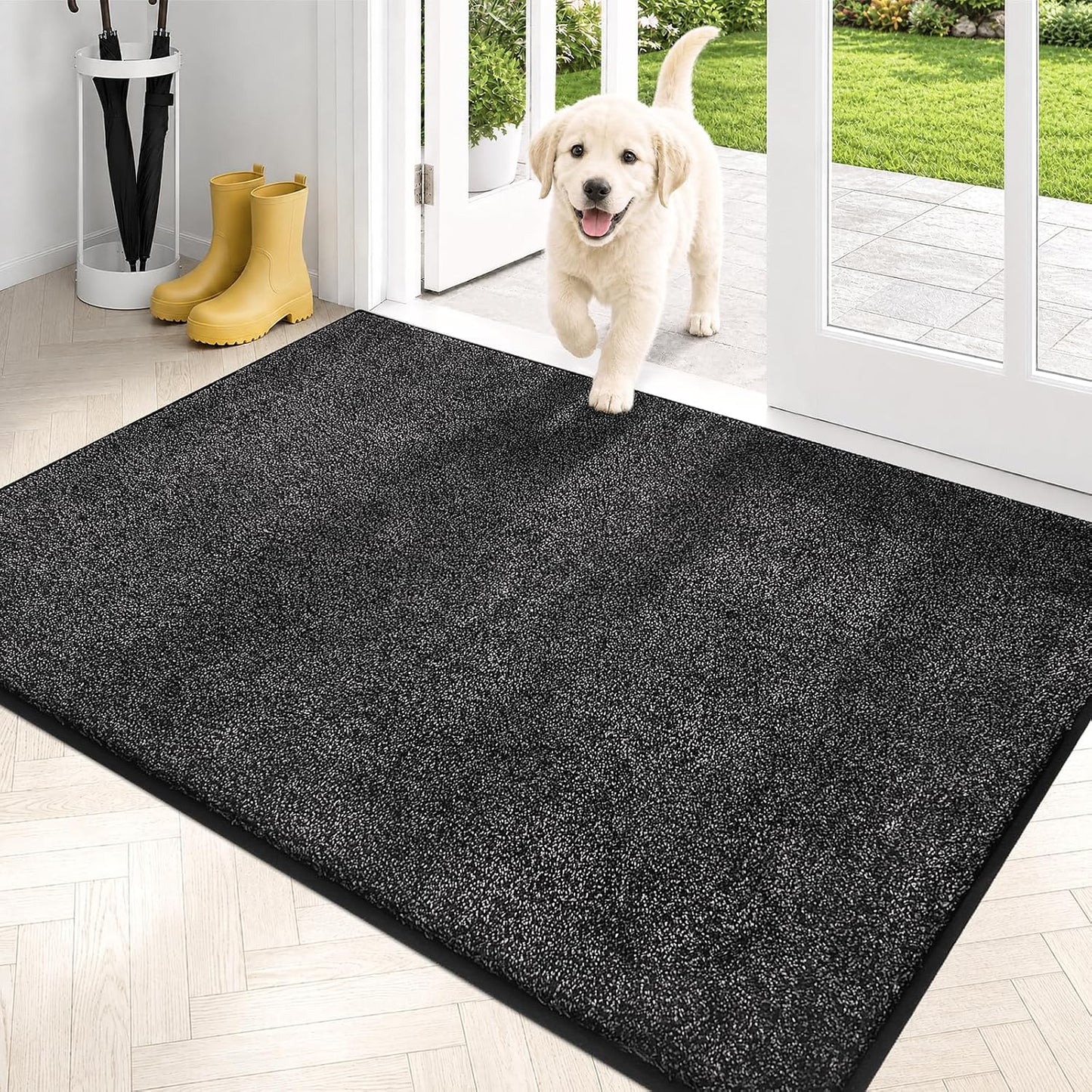 Tapete puerta antiderrap 31.5x47pulg color carbón