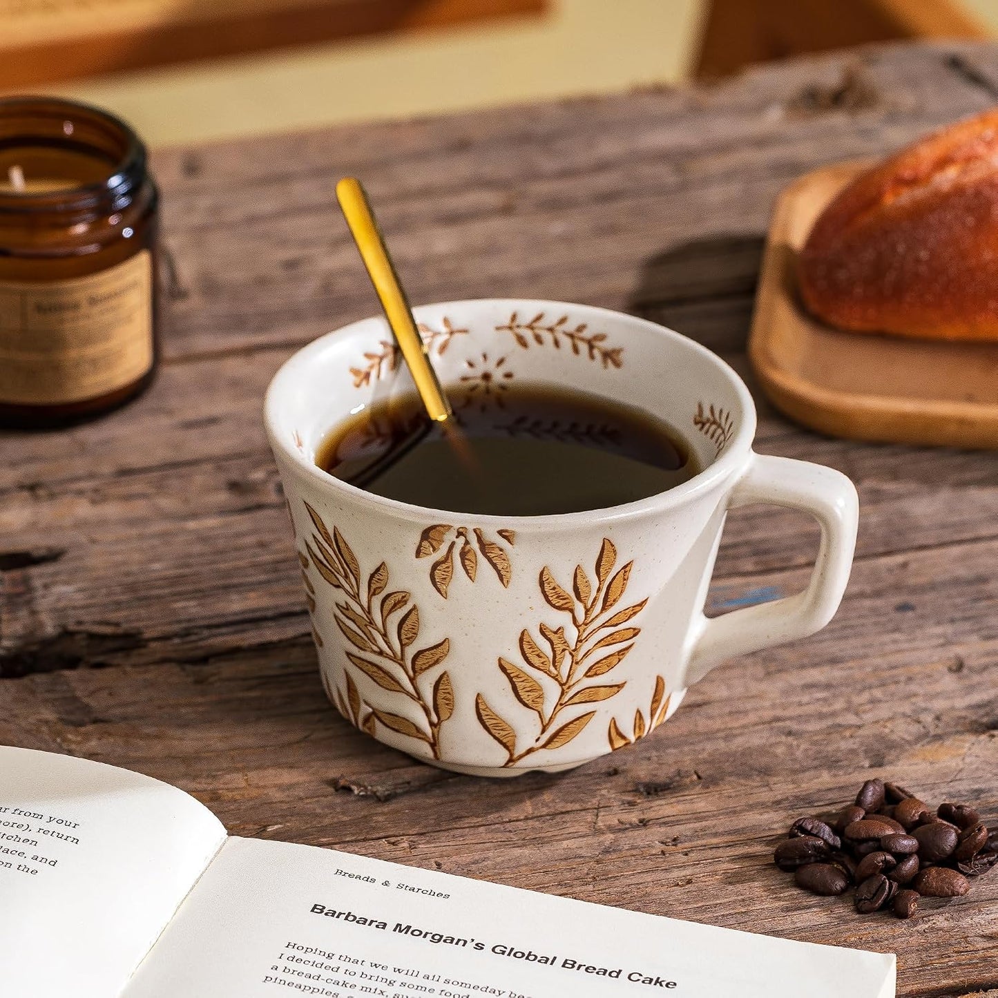 Tazas cerámica 11oz 2 pzas set café 3D para té capuchino