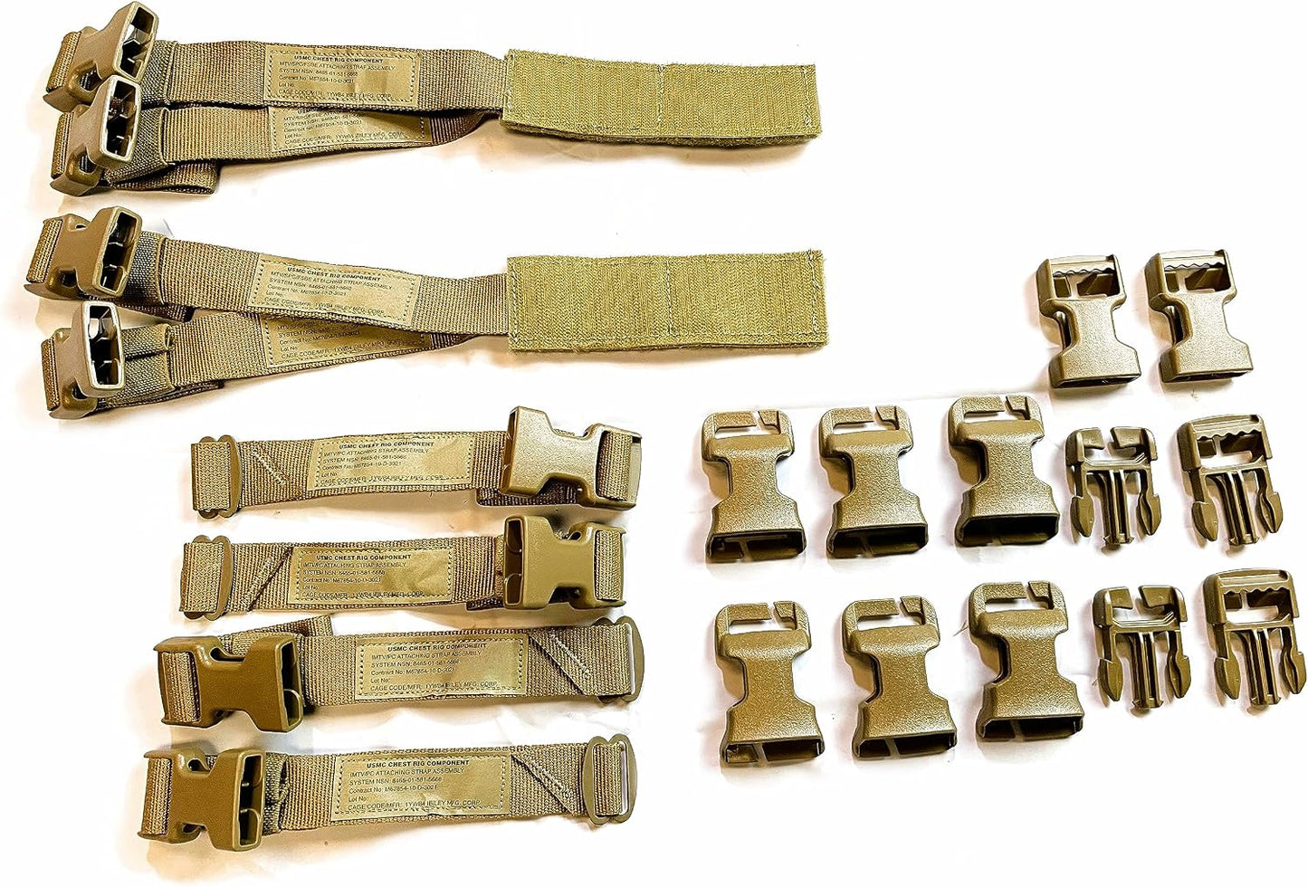 Kit reparación hebilla chaleco pecho ILBE Coyote Brown