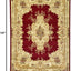 Alfombra área Charles 7'1x10' rojo/crema