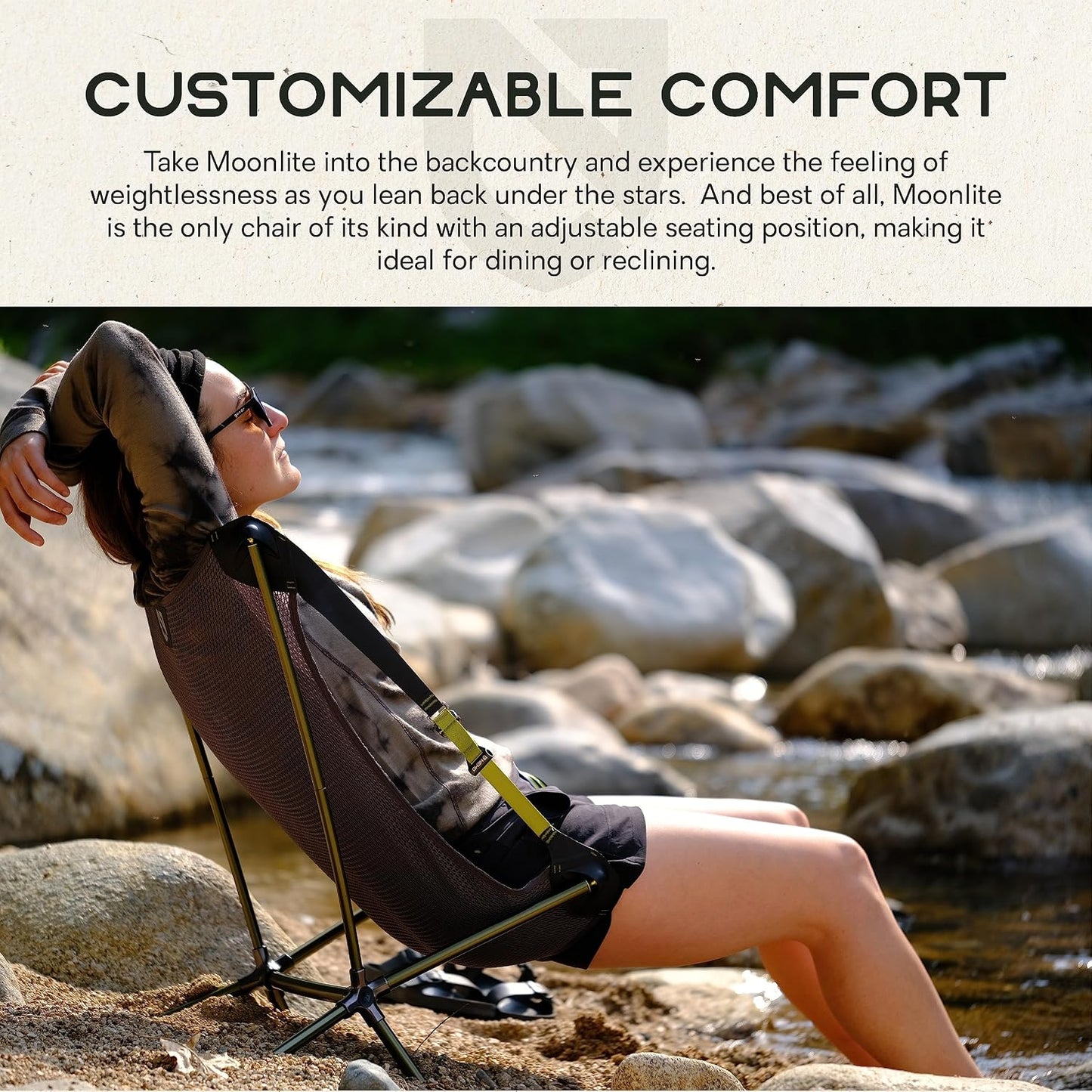 Silla campamento reclinable Smolder