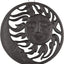 Salvamanteles hierro fundido diseño sol y luna 8pulg marrón