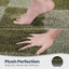 Alfombra baño antiderrap lavable 24x36" absorbente verde