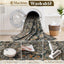 Alfombra 5x7ft estilo bohemio vintage antideslizante gris