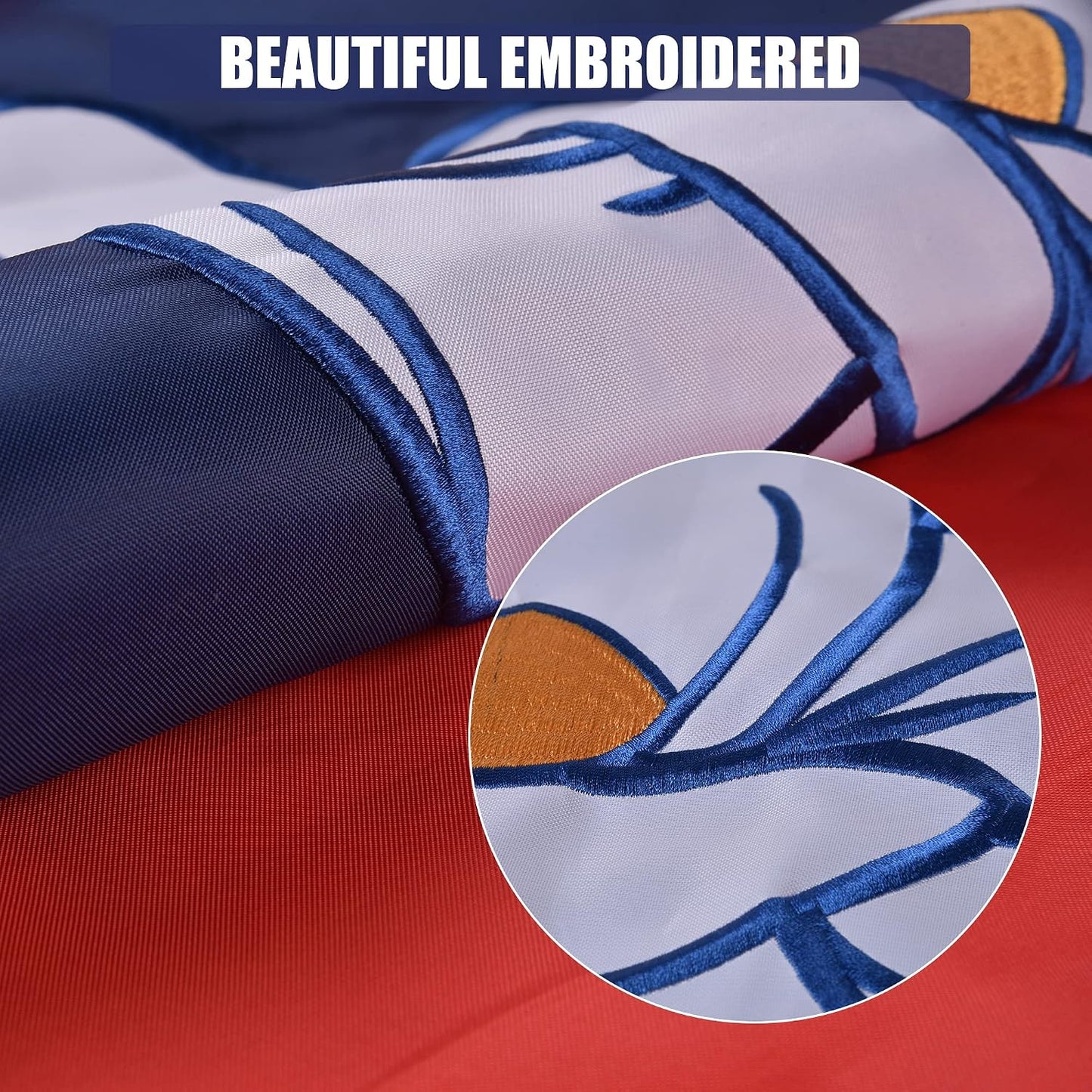 Bandera Mississippi 4x6ft bordada 100% poliéster resistente