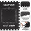 12 Azulejos EVA 48ft2 Tapete Ejercicio Bebé Negro