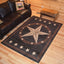 Alfombra área Texas Star 2'3"x7'7" color negro