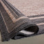 Alfombra exterior lavable 4ft² natural y negro CY8475-37312