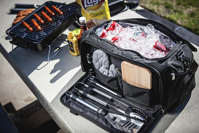 Bolsa refrigeradora con barbacoa y accesorios