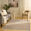 Alfombra Nordic Rust 5x7ft Multicolor para Dormitorio y Sala