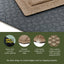 Tapete puerta 4x6ft antiderrap interior/exterior caqui