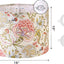 Pantalla floral para lámpara de tambor 16x16pulg E27