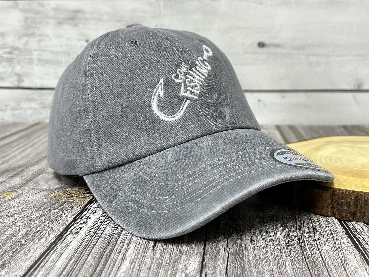 Sombrero dad tejido algodón ajustable para pescador