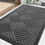 Tapete goma natural antiderrap 29.5x17" gris