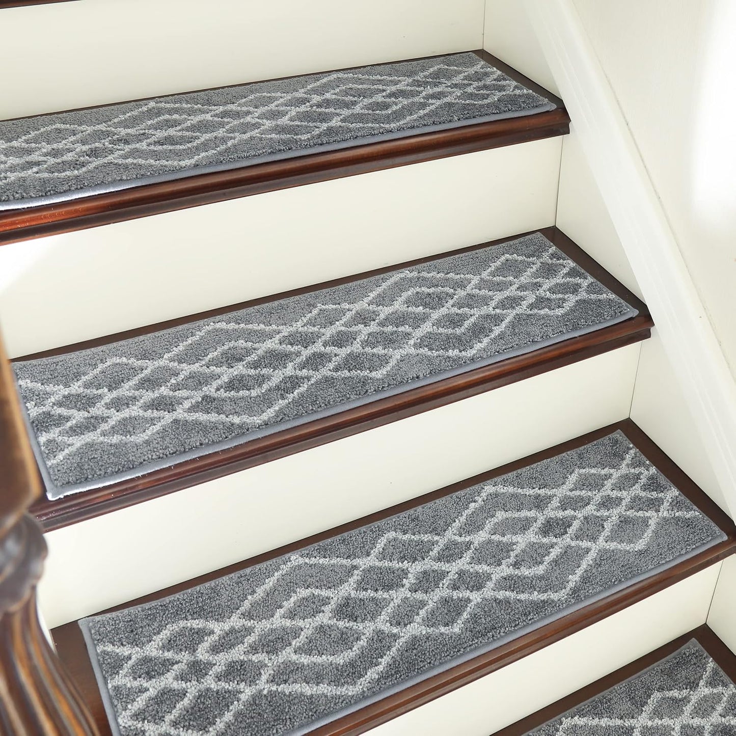 Alfombras antiderrap para escaleras 15 pzas 28x9in
