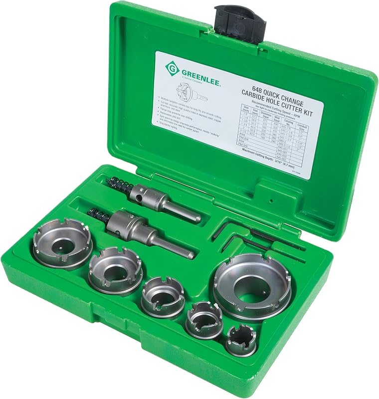 Cortador carburo 8 Pzas fabricación agujeros