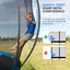 Trampolín exterior 8-14ft con red y revestimiento antióxido