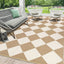 Alfombra cuadros plástico impermeable 9x12ft para exteriores