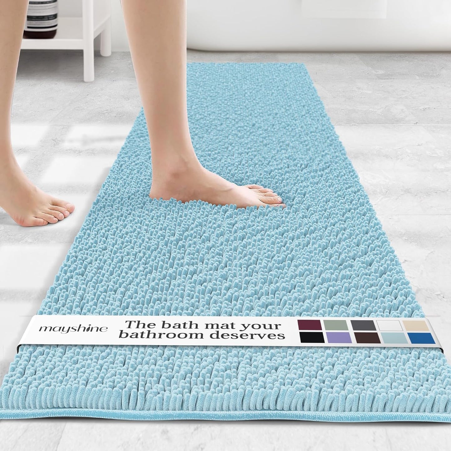Alfombra baño microfibra esponjosa antiderrap