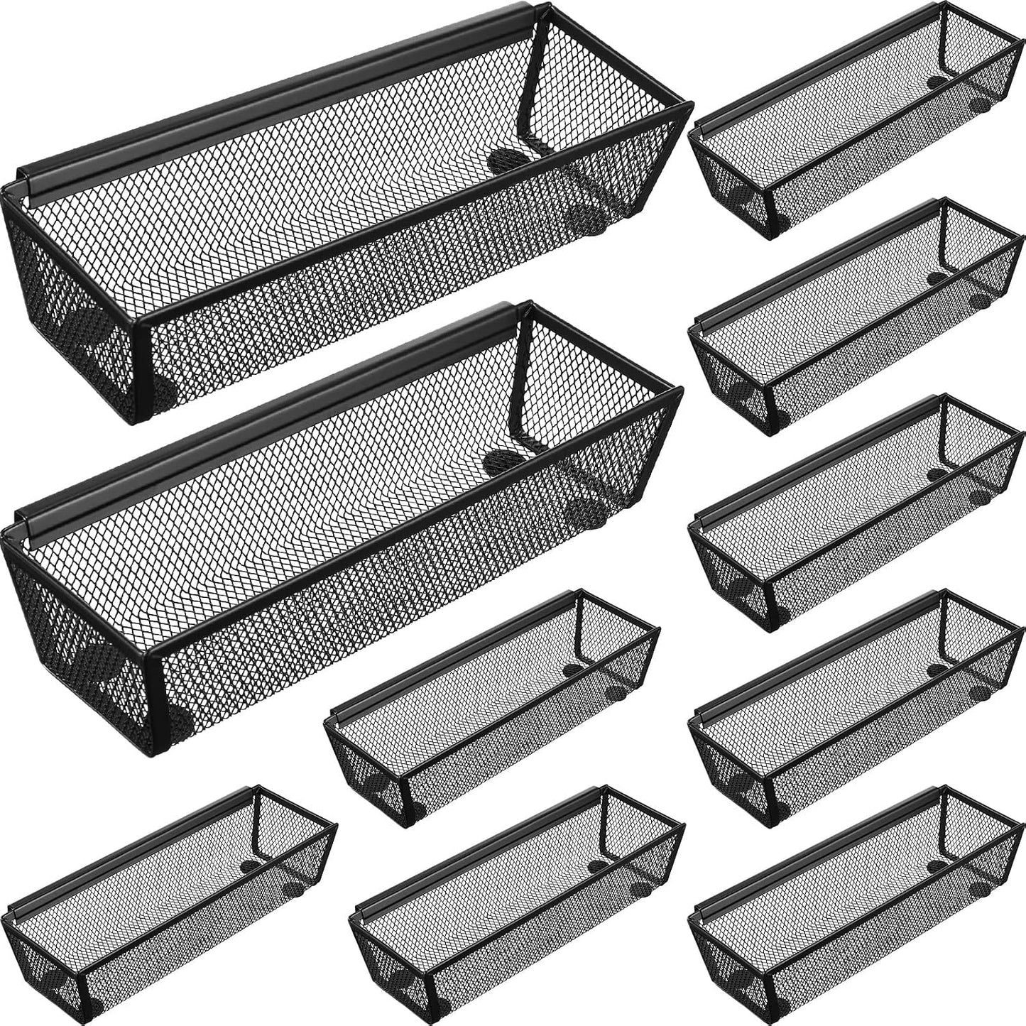 10 Organizadores Cajones Utensilios Malla 9x3pulg