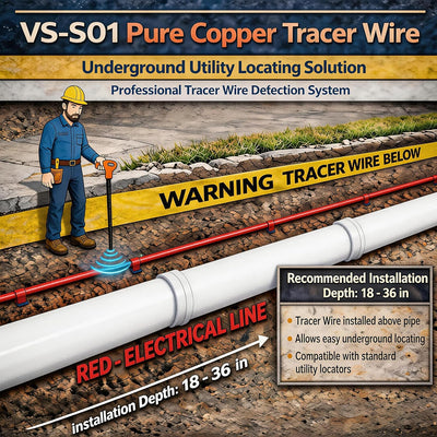 Cable trazador 14 AWG 100% cobre sólido resistente corrosión