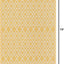 Alfombra rectangular 4x6ft color amarillo marfil