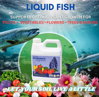 Fertilizante líquido hidrolizado para pescado y frutas 1gal