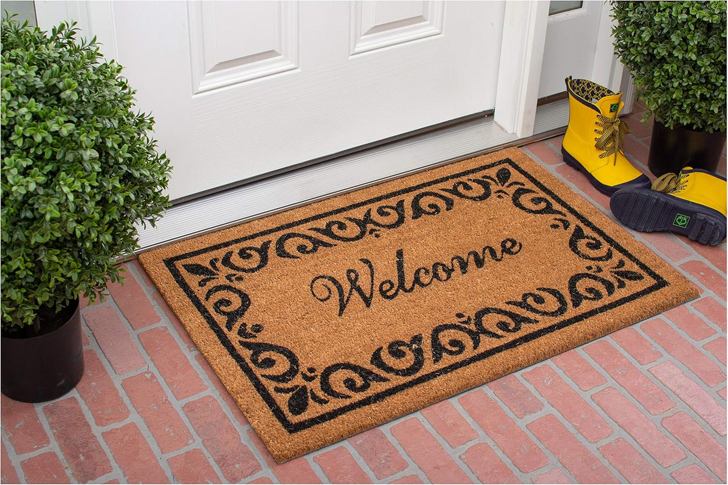 Felpudo Breaux 24x36pulg natural/negro