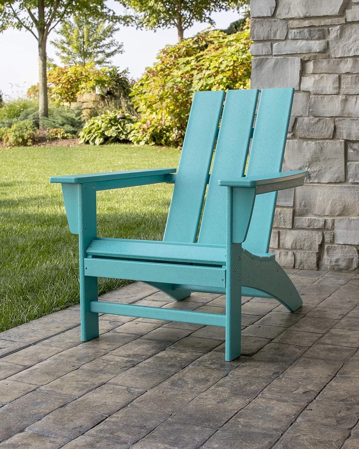 Silla Adirondack moderna color negro