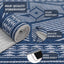 Alfombra lavable 10x13ft geométrica antiderrap