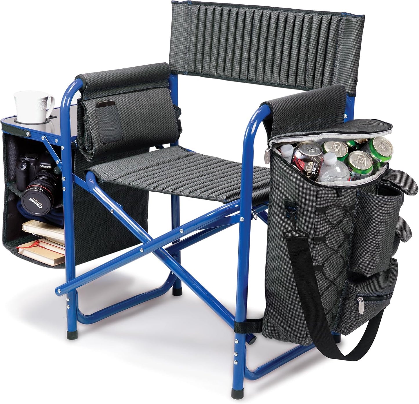 Silla plegable Fusion color gris/azul