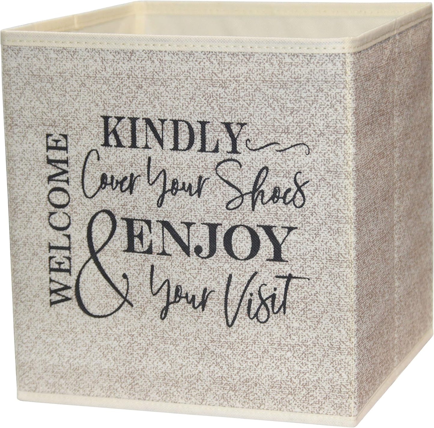 Caja cubierta zapatos con contenedor plegable para botines