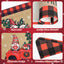 6 Manteles Navidad 12x18pulg Lino Copos Nieve Camión Gnomo