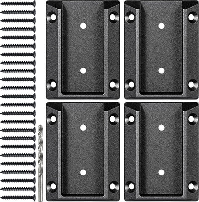 Conector barandilla cubierta aluminio 1.5x3.5 4 Pzas negro