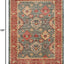 Alfombra área 8x10ft diseño oriental azul marino y rojo