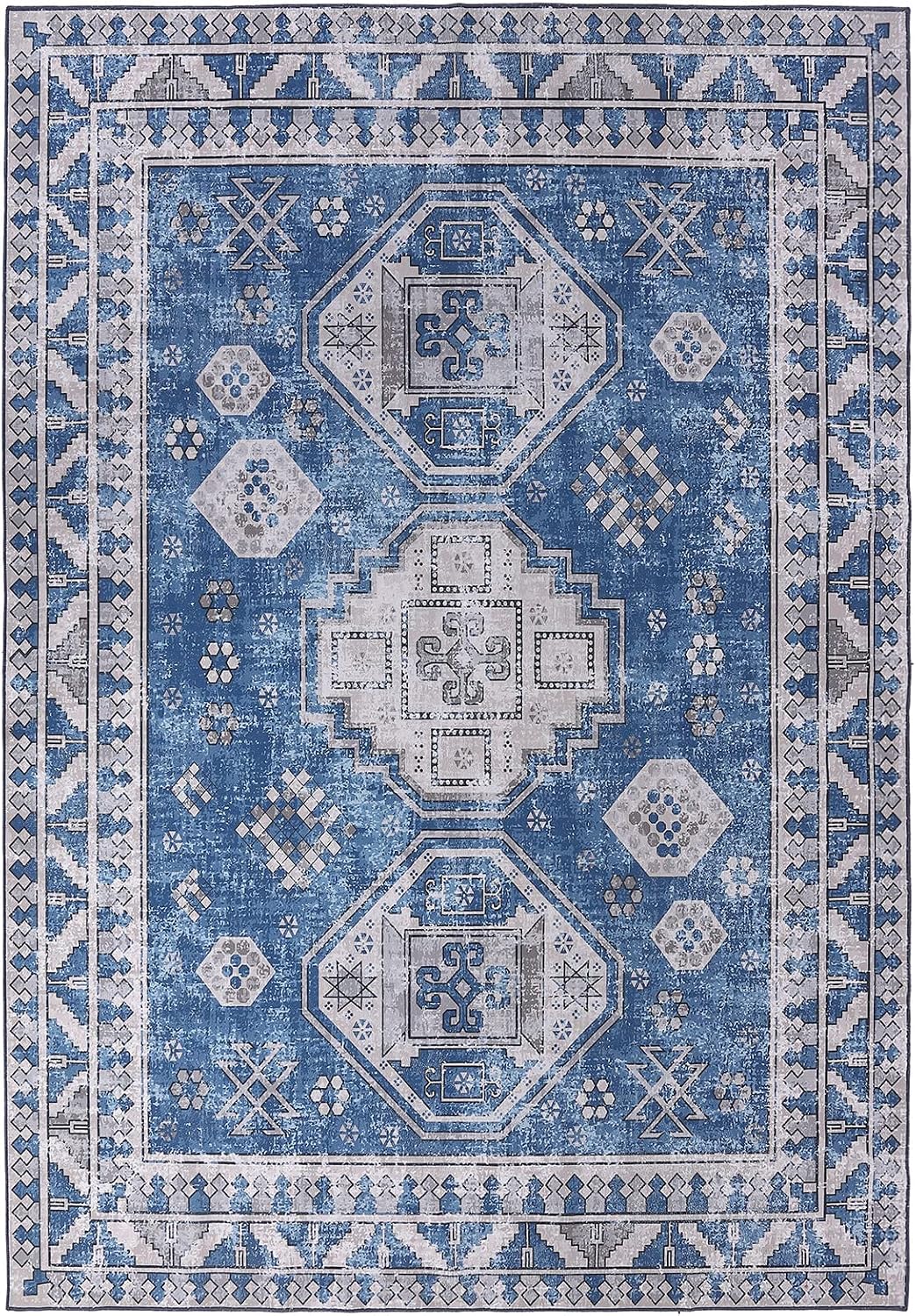 Alfombra pasillo 2x6ft lavable antiderrap vintage