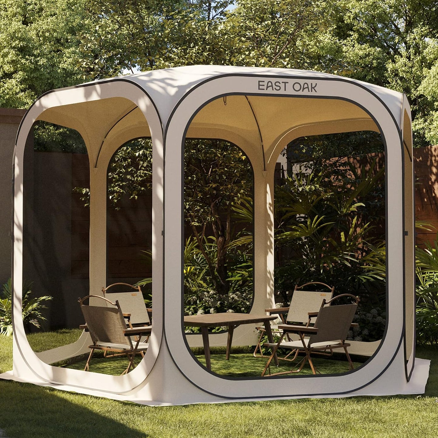 Carpa emergente 10x10ft con mosquitero para patio