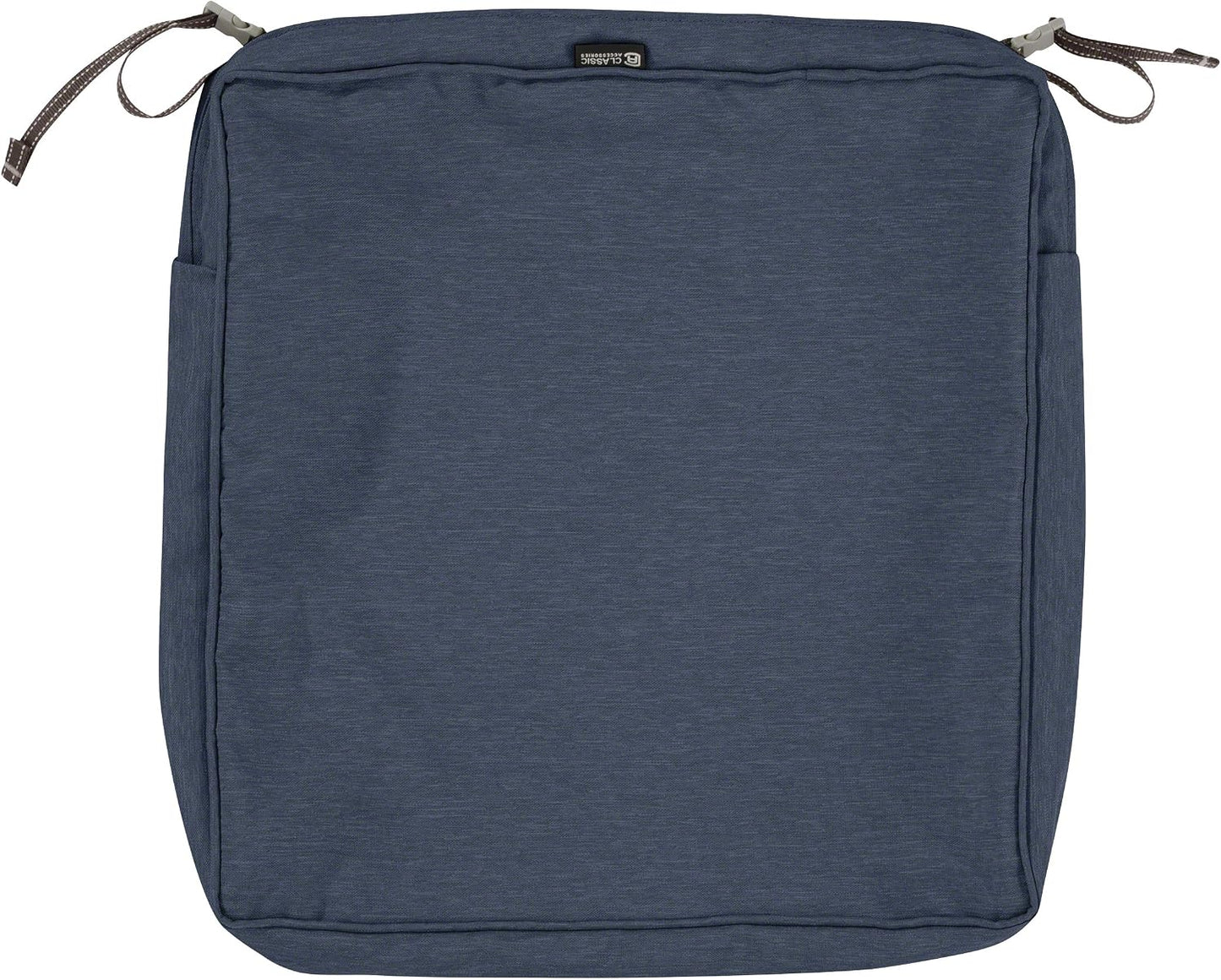 Funda cojín cuadrada asiento exterior 19x19x3" resistente