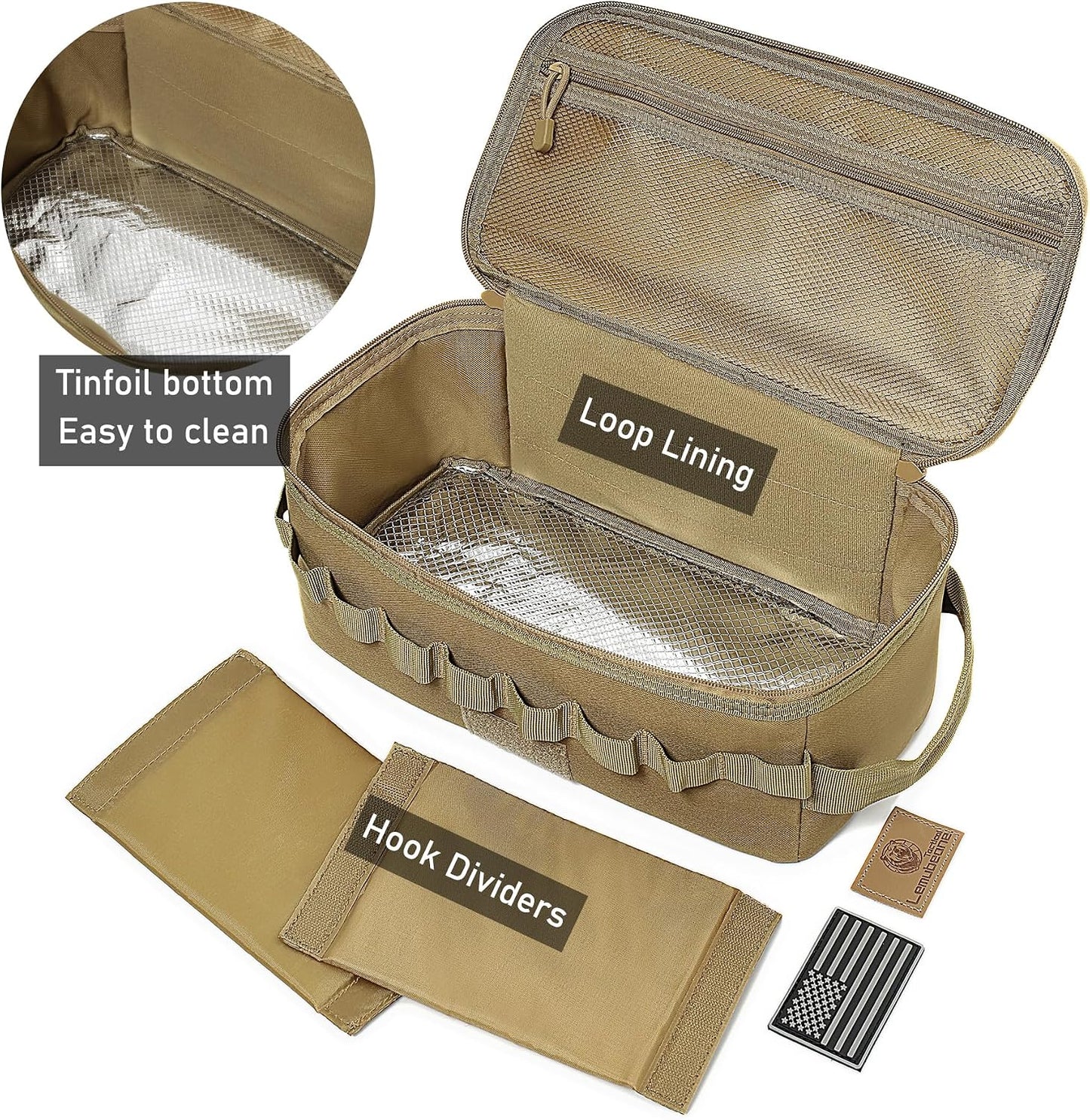 Bolsa táctica 9L organiz. utensilios cocina