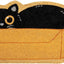 Felpudo puerta entrada 30x18" peluche gato fibra coco