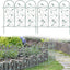 Borde valla jardín metal 25pulg x8ft estilo rústico