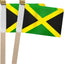 Banderas mano Jamaica 5x8" pack 12