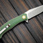 Cuchillo plegable D2 con mango Micarta EDC para acampar