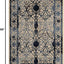 Alfombra área 5x8ft azul/marfil estilo vintage
