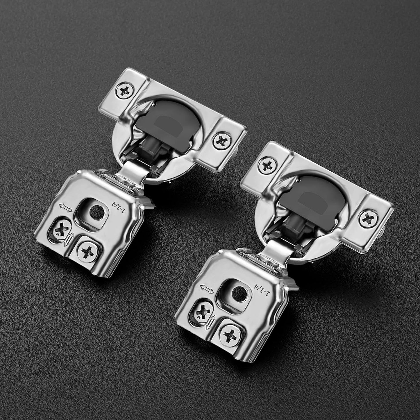 Set 10 bisagras acero inox 1.3pulg cierre automático